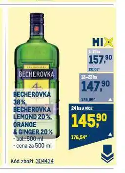 Makro Becherovka orange & ginger nabídka