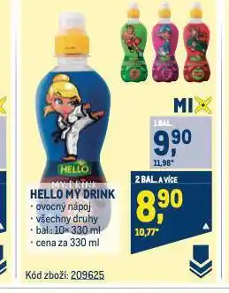 Makro Hello my drink nabídka