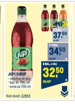 Makro Jupí sirup nabídka