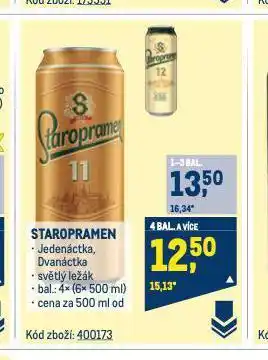 Makro Pivo staropramen nabídka