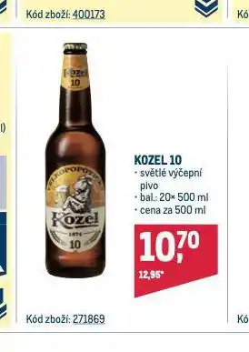 Makro Pivo velkopopovický kozel nabídka