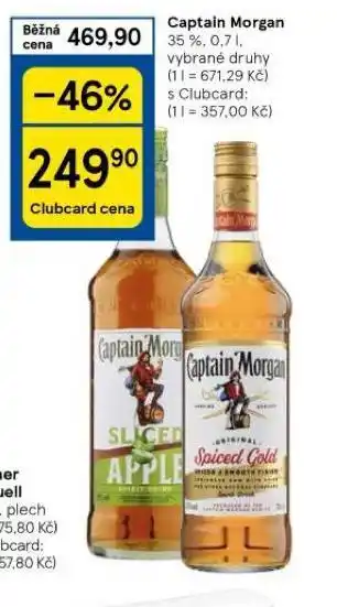 Tesco Captain morgan nabídka