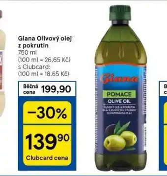 Tesco Giana olivový olej z pokrutin nabídka