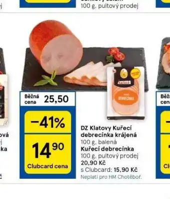 Tesco Kuřecí debrecínka krájená nabídka
