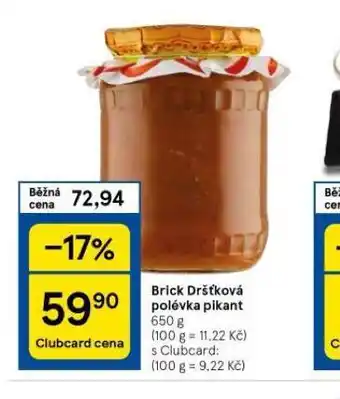 Tesco Brick dršťková polévka pikant nabídka