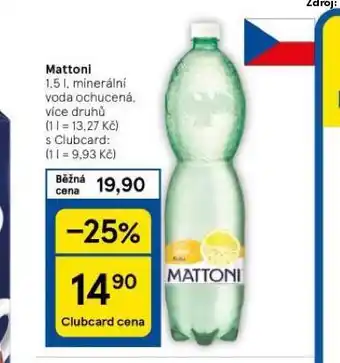 Tesco Mattoni ochucená nabídka