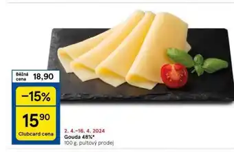 Tesco Gouda 48% nabídka