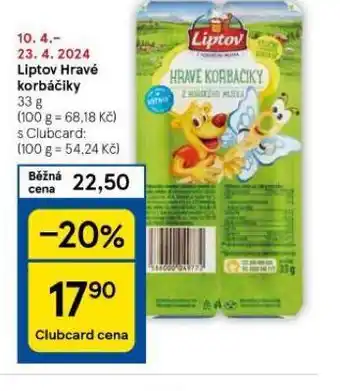 Tesco Liptov hravé korbáčiky nabídka