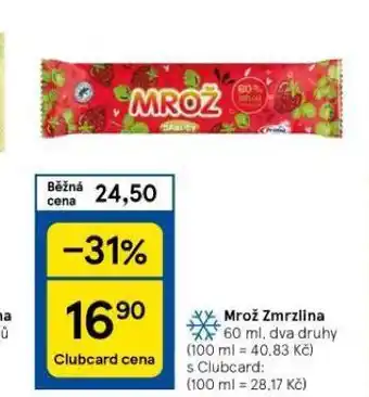 Tesco Mrož zmrzlina nabídka