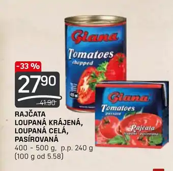 Flop RAJČATA LOUPANÁ KRÁJENÁ, LOUPANÁ CELÁ, PASÍROVANÁ nabídka