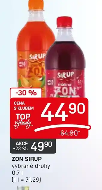 Flop ZON SIRUP 0.7L nabídka