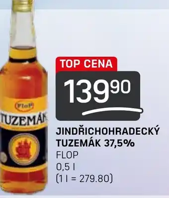 Flop JINDŘICHOHRADECKÝ TUZEMÁK 37,5% 0.5L nabídka
