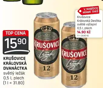 Flop KRUŠOVICE KRÁLOVSKÁ DVANÁCTKA 0.5L nabídka