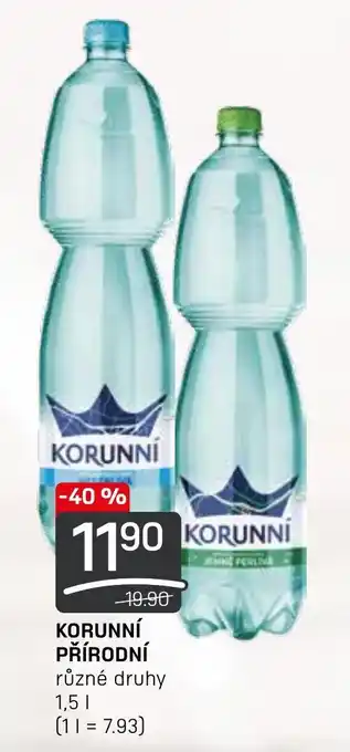 Flop KORUNNÍ PŘÍRODNÍ 1.5L nabídka
