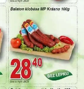 Hruška Balaton klobása nabídka