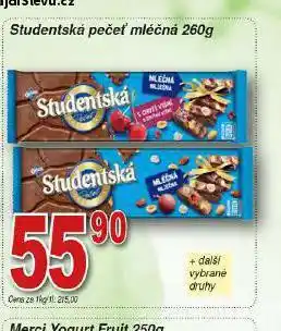 Hruška Orion studentská pečeť mléčná nabídka