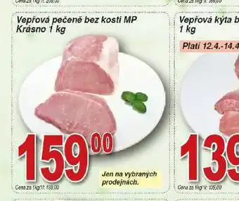 Hruška Vepřová pečeně bez kosti nabídka
