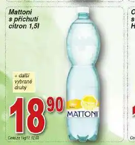 Hruška Mattoni s příchutí citron nabídka