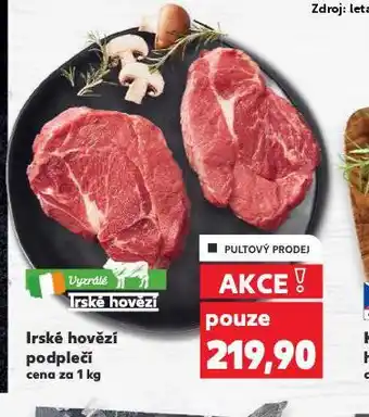 Kaufland Irské hovězí podplečí nabídka