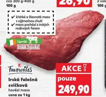 Kaufland Irská falešná svíčková nabídka