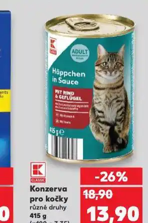 Kaufland Konzerva pro kočky nabídka
