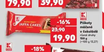 Kaufland Piškoty máčené v čokoládě nabídka