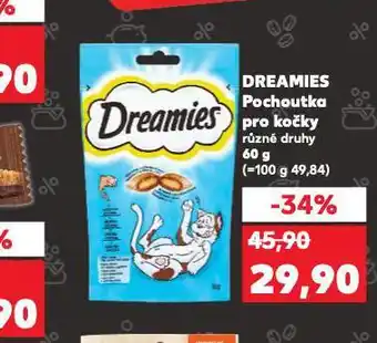 Kaufland Dreamies pochoutka pro kočky nabídka