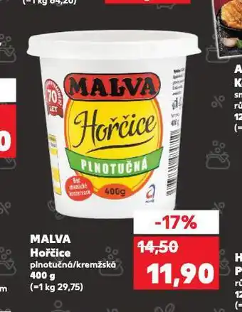 Kaufland Malva hořčice nabídka