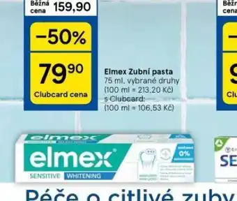 Tesco Elmex zubní pasta nabídka