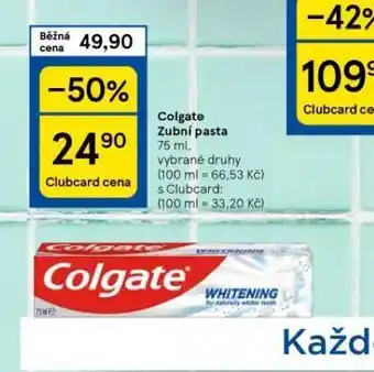 Tesco Colgate zubní pasta nabídka
