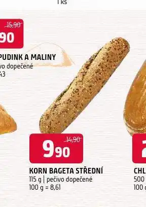 Terno Korn bageta střední nabídka