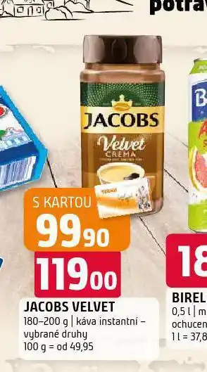 Terno Jacobs velvet instantní káva nabídka