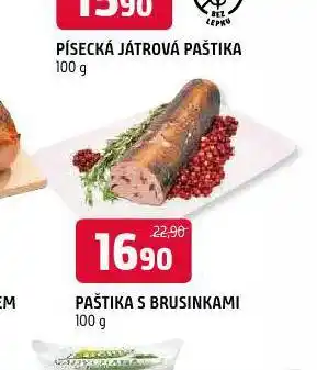 Terno Paštika s brusinkami nabídka