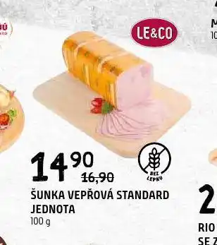 Terno Šunka vepřová standard jednota nabídka