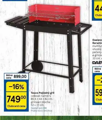 Tesco Tesco pojízdný gril nabídka
