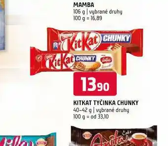 Terno Kitkat tyčinka nabídka