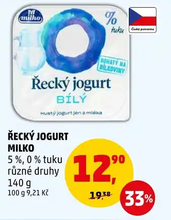 Penny Market ŘECKÝ JOGURT MILKO nabídka