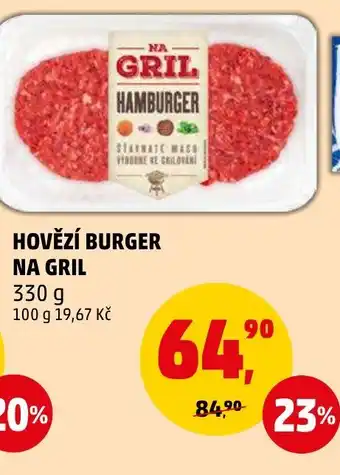 Penny Market HOVĚZÍ BURGER NA GRIL nabídka