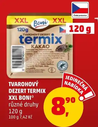 Penny Market TVAROHOVÝ DEZERT TERMIX XXL BONI nabídka