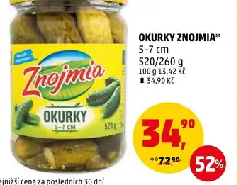 Penny Market OKURKY ZNOJMIA nabídka