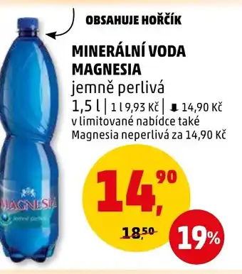 Penny Market MINERÁLNÍ VODA MAGNESIA 1.5L nabídka