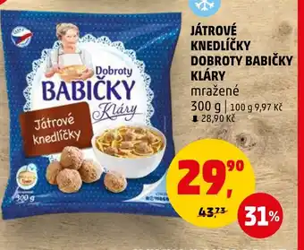 Penny Market JÁTROVÉ KNEDLÍČKY DOBROTY BABIČKY KLÁRY nabídka