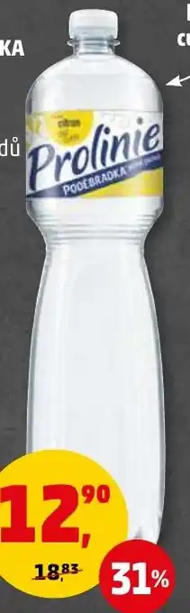 Penny Market MINERÁLNÍ VODA PODĚBRADKA PROLINIE 1.5L nabídka
