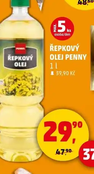 Penny Market ŘEPKOVÝ OLEJ PENNY 1L nabídka