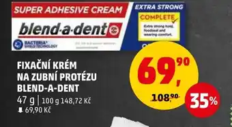 Penny Market FIXAČNÍ KRÉM NA ZUBNÍ PROTÉZU BLEND-A-DENT nabídka