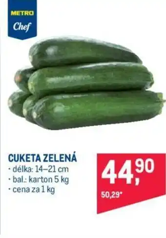 Makro CUKETA ZELENÁ nabídka