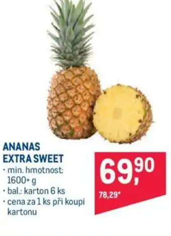 Makro ANANAS EXTRA SWEET nabídka