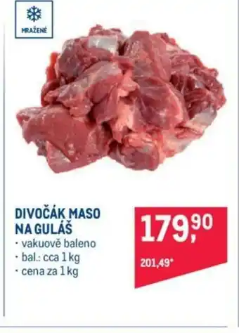 Makro DIVOČÁK MASO NA GULÁŠ nabídka