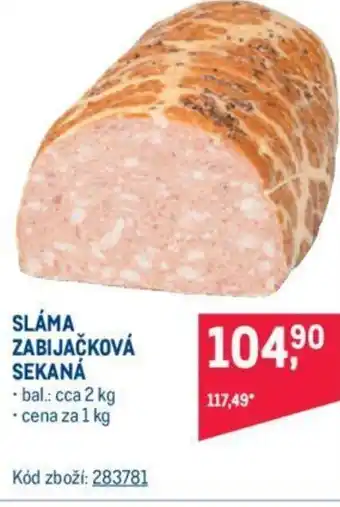 Makro SLÁMA ZABIJAČKOVÁ SEKANÁ nabídka