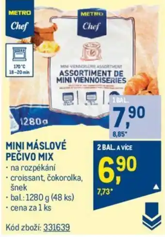 Makro MINI MÁSLOVÉ PEČIVO MIX nabídka